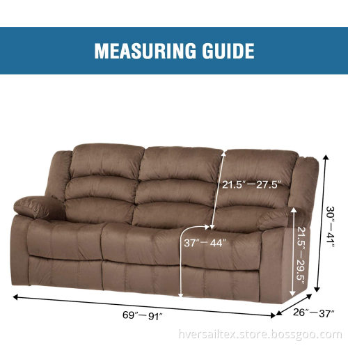 3 Cushion Reclining Couch Cover